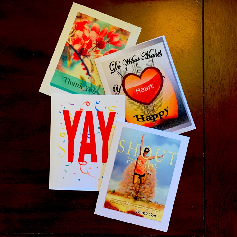 ENERGETIC GREETING CARDS BUNDLE SET OF 4